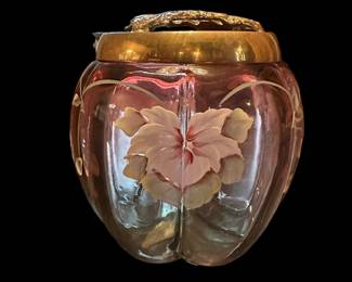 FENTON Limited Edition Melon Box with Brass Lid - Signed by TOM FENTON