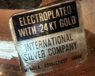 Gold Plated International Silver Coffee / Tea Set