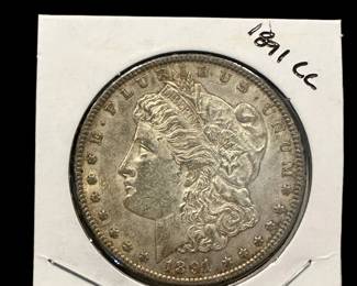 1891 CC Silver MORGAN Dollar