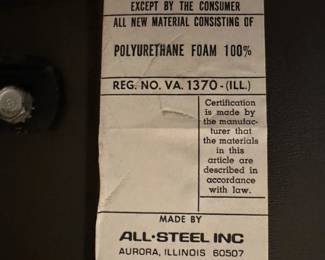 MCM All Steel Mustard Office Chair