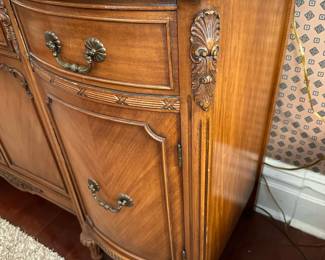 Vintage BERNHARDT Carved Wood Buffet