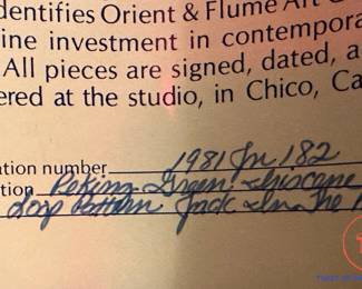 ORIENT & FLUME Jack in the Pulpit Art Glass Vase