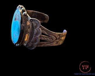 Sterling Turquoise Bracelet and Ring Set