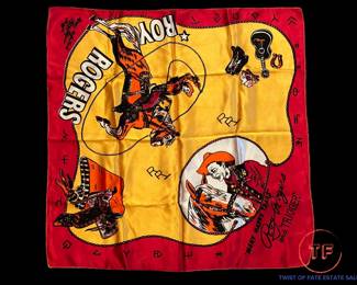 1940's ROY ROGERS Handkerchief Scarf