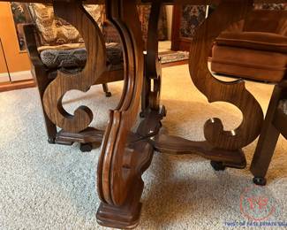 Vintage Game Table and Chair Set