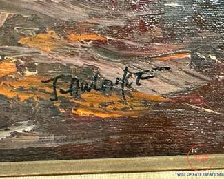 Original Oil on Canvas by J AULAIRE