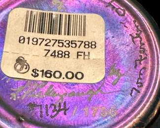 FENTON Limited Edition Favrene Glass Orchid Ginger Jar - Signed by TOM FENTON