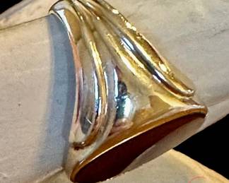 Men's 10K GOLD Carnelian Ring