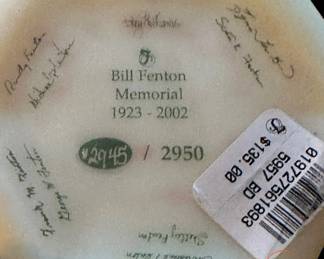 FENTON Limited Edition Bill Fenton Memorial "Adoration Rose" Burmese Glass Vase 