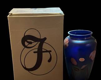 FENTON Limited Edition Felicity Vase - Signed by TOM FENTON