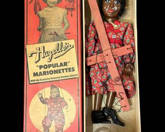 1940's HAZELLE'S Marionettes Black Americana 808-TOPSY in Original Box