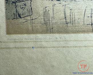 "Rheins Cathedral" Print by JAMES ALPHEGE BREWER Published by EDWARD GROSS CO