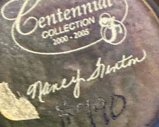 2005 FENTON Art Glass  Favrene Centennial Amphora Vase w/ Stand - Nancy FENTON Signature Piece (1 OF2)