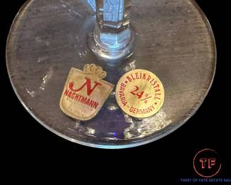 NACHTMANN Cobalt Blue Crystal Goblets