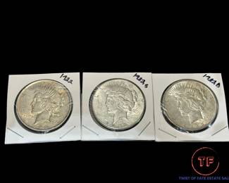 Silver PEACE Dollars (P, S, and D) - 5 LOTS Available
