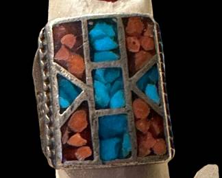 Sterling SILVER with Turquoise Ring