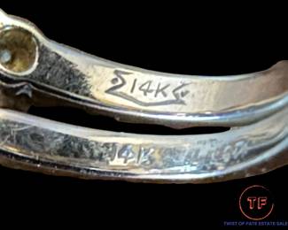 14K GOLD and Diamond Ring Set