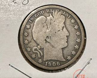Barber SILVER Halves, Quarters, and Dimes