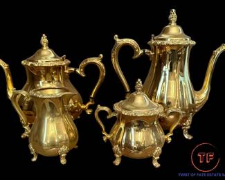 Gold Plated International Silver Service Set