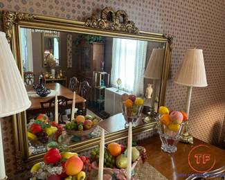 Louis XVI Carved Gold Gilt Mirror