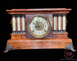 1880's SETH THOMAS Adamantine Mantle Clock