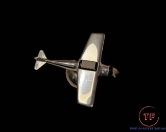 1930's Chrome Airplane Tabletop Lighter