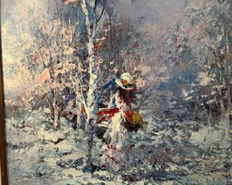 Unsigned Original Oil on Canvas