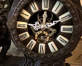 Antique French Figural Mantle Clock