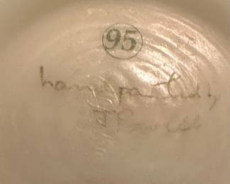 FENTON Limited Edition Lotus Mist Burmese Glass Epergne