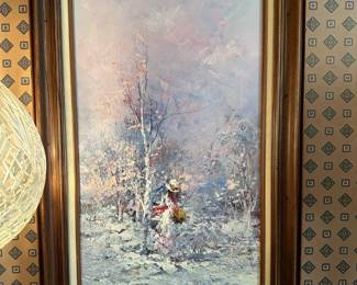 Unsigned Original Oil on Canvas