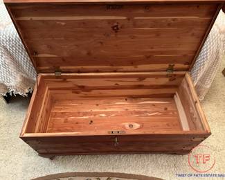 Vintage Locking Cedar Chest with Copper Accents