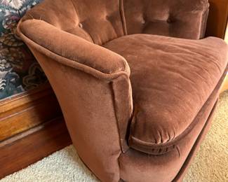 MCM Tufted Barrel Back Chair by SAM MOORE