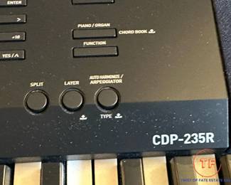 Casio CDP-235R 88 Key Digital Piano with Sustain Pedal, Wood Stand and Padded Bench