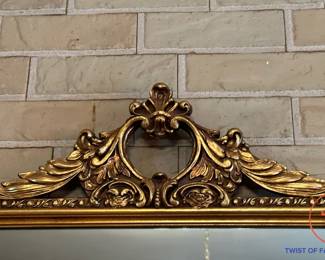 Hand Carved Ornate Gold Gilt Framed Mirror