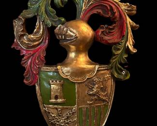 1970's Resin Coat of Arms Wall Art