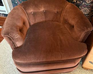 MCM Tufted Barrel Back Chair by SAM MOORE