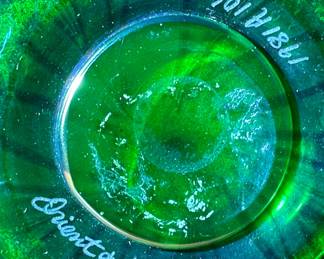 ORIENT & FLUME Pulled Feather Art Glass Vase