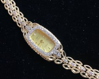 10kt GOLD LADIES GENEVE CLASSIC WATCH, VGC