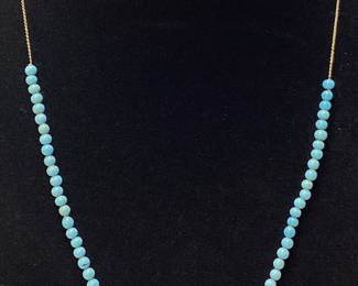 14KT YELLOW GOLD BEADED ‘WILSON’ NECKLACE