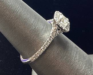 Platinum Diamond Ring, Size 5.5, 3.8g