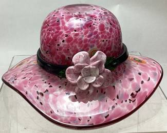  ART GLASS HAT, 10’’ W