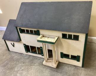 LARGE VTG. WOODEN DOLLHOUSE, 41’’L by 20''W,