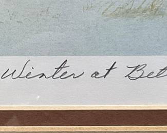 PERRY WEIR SIGNED PRINT, #20/750,