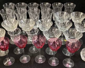 ASSORTED CRYSTAL GLASSWARE