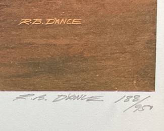 SIGNED R.B. DANCE #188/950, WINSTON SQUARE'' PRINT