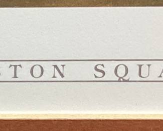 SIGNED R.B. DANCE #188/950, WINSTON SQUARE'' PRINT