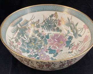  ORIENTAL POTTERY BOWL, 10’’