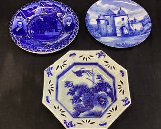 (3) CASTLE KRAYER HOF PLATE, LONGFELLOW