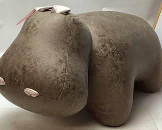 JOSHUA STEINBERG CLASSIC SAFARI OTTOMAN HIPPO, NEW