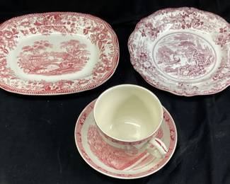  (3) VTG. CALRICE GAFF PLATTER, ADAMS